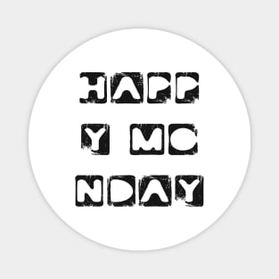 Monday Motivation days of the week typography Magnet